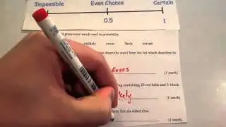Probability Scale - Corbettmaths