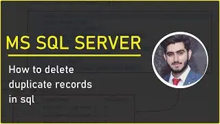 How to delete duplicate records in Sql - SQL Server tutorials