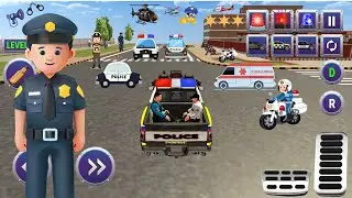 Police Car Chase Simulator 3D Game - Real Cop Cars Driving Simulator 2025 - Android GamePlay kn