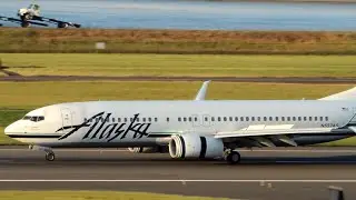 30 min of every Alaska Airlines Boeing 737-800 at PDX Portland International Airport