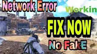 Call Of Duty Mobile Network Error Fix||No Fake||Legendary Gamer