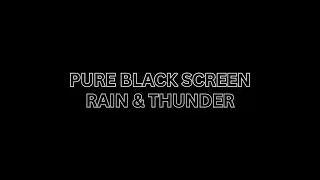 HEAVY RAIN & THUNDER (Black Screen) for Deep Sleep & Insomnia &mdash; 2 Hours 31 Minutes
