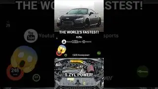 1500-сильный монстр ➡️ Audi TT-RS 8S 338 км/ч на дистанции в полмили! #audi #максимальнаяскорость...
