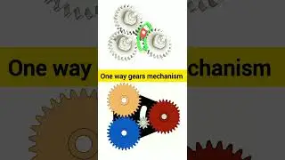 How One Way Gears Work &ndash; Simple Mechanism! | #automotive #engineering #shorts