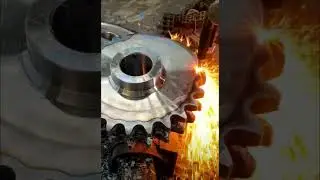 plasma cutting sprocket #engineering #gearcutting #engplatform #sprocket