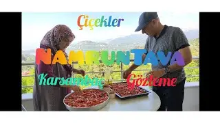 Yaylanın lezzetleri-Namrun tava,pide.Gözleme||Çiçekler