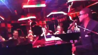 Drunk sing along at Piano bar.