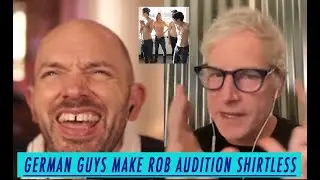 German Guys Get Rob Huebel To Takeoff Shirt During Audition