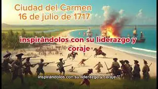 Expulsi&oacute;n de los piratas de Ciudad del Carmen Campeche