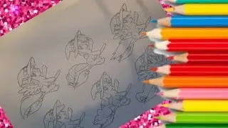 My little pony mane 6 coloring book MLP coloring pages for kids 