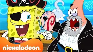 Ahoy Matey! SpongeBob&rsquo;s Best Pirate Scenes for 60 Minutes! 🐠⚓ | @Nicktoons