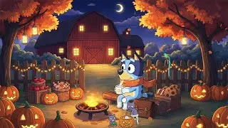 Bluey Lofi Autumn 🍁 Peaceful Lofi for Study: Rustic Harvest Inspiration Beats ✨
