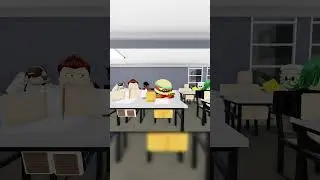 sleeping at home vs at school! #roblox #shorts #animation