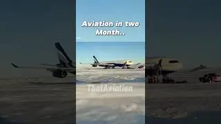 Aviation in 2 months 🤩 #aviation #christmas #shorts #snow #avgeek #plane #edit #feed #antartica