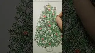 Christmas Trees by Barbara Lanza/Creative Haven speed coloring