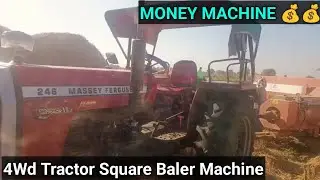🚜 Massey Ferguson 246 Dynatrack 4WD + Baler Machine | Farming Business Demo