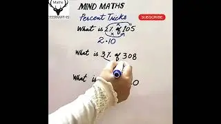 Simple Yet Effective Method for Solving Percentages DeerMaths #trending #maths #shorts