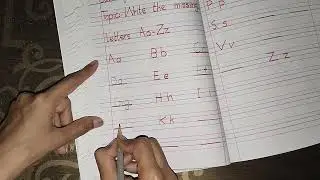  Write the missing letters Aa-Zz||Nursery||#art #education 