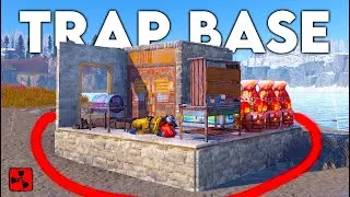 TRAP BASESİNDE 1 G&Uuml;N YAŞAMAK.!! - Rust t&uuml;rk&ccedil;e