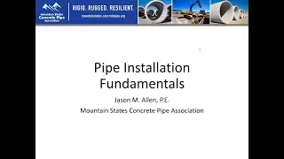 Pipe Installation Fundamentals - MSCP Academy Webinar - March 2021