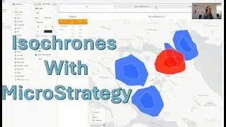Isochrone Maps - travel time visualization with MicroStrategy