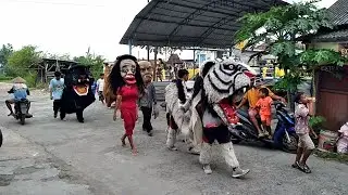 TIKUNGAN TAJAM GAES! KIRAB BARONGAN NEW PANDAWA DI SERANGAN LOR