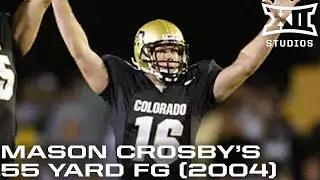 Mason Crosby Drills 55 Yard FG vs. Colorado State (2004)