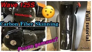 Carbon Fiber Skinning (Honey Comb) My Honda Wave 125S