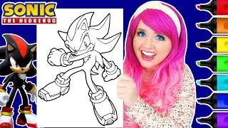 Coloring Shadow the Hedgehog Coloring Page | Ohuhu Art Markers