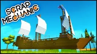 Scrap Mechanic ➤ EPIC FLYING PIRATE SHIP, Helicopter, Massive Bus, & More Epic Creations!