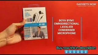 Boya mice M1 Omnidirectional Lavalier Condenser Microphone with 20ft Audio Cable #rajnblogstudio