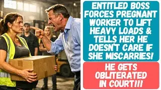 ENTITLED BOSS FORCES PREGNANT WORKER TO LIFT HEAVY LOADS & SAYS HE DOESN&rsquo;T CARE IF SHE MISCARRIES!
