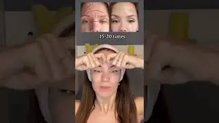 get rid interbrow wrinkles remove😱 #face massage yoga😘#best massage yoga💯&hearts;️#ytshorts #bestvideo🥰💯