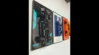 ICUANUTY Display Wall Frame for Lego Mercedes-AMG F1 W14 E (42171)