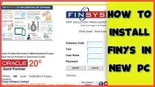 Finsys Installation, How to install finsys in your computer #erp