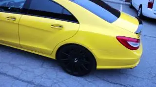 Bright Yellow CLS550 Wrapped by ReStyleIt