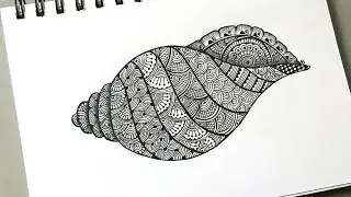 Sea Shell Mandala Art | Mandala Drawing | Doodle Art