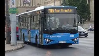 Budapest,105 busz(Apor Vilmos tér-Gyönygyösi utca M.)bus line nr.105.
