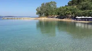 Private Beach in Plataria Resort, Epirus, Greece.