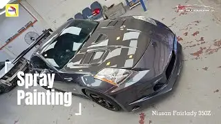 Nissan Fairlady Reborn in Chromatic Gun Metallic | Full Paint Transformation