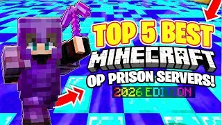 TOP 5 *BEST* Minecraft Prisons Servers You Never Get BORED OF!