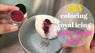 COLORING ROYAL ICING WITH DUST/POWDER |VERY CHERRY CAKES