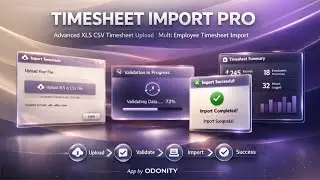 Odoo Timesheet Import Pro | Upload Timesheets via CSV & XLS | Odoo Multi Employee Timesheet Import