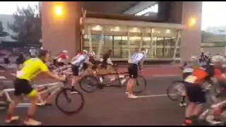 Winds blow over cyclists at Cape Town Cycle Tour