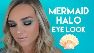 mermaid halo eye look | tarte tutorials