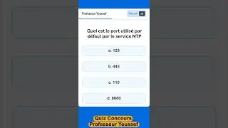 QCM R&eacute;seaux informatique 24