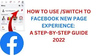 New page experience Facebook
