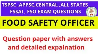 Food safety officer model question paper with answers and explanations 2023 || part 17