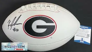 Kearis Jackson Signed Georgia Bulldogs Football Beckett Coa Autographed College Footballs