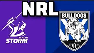 Melbourne Storm vs Canterbury-Bankstown Bulldogs NRL Rugby Round 25